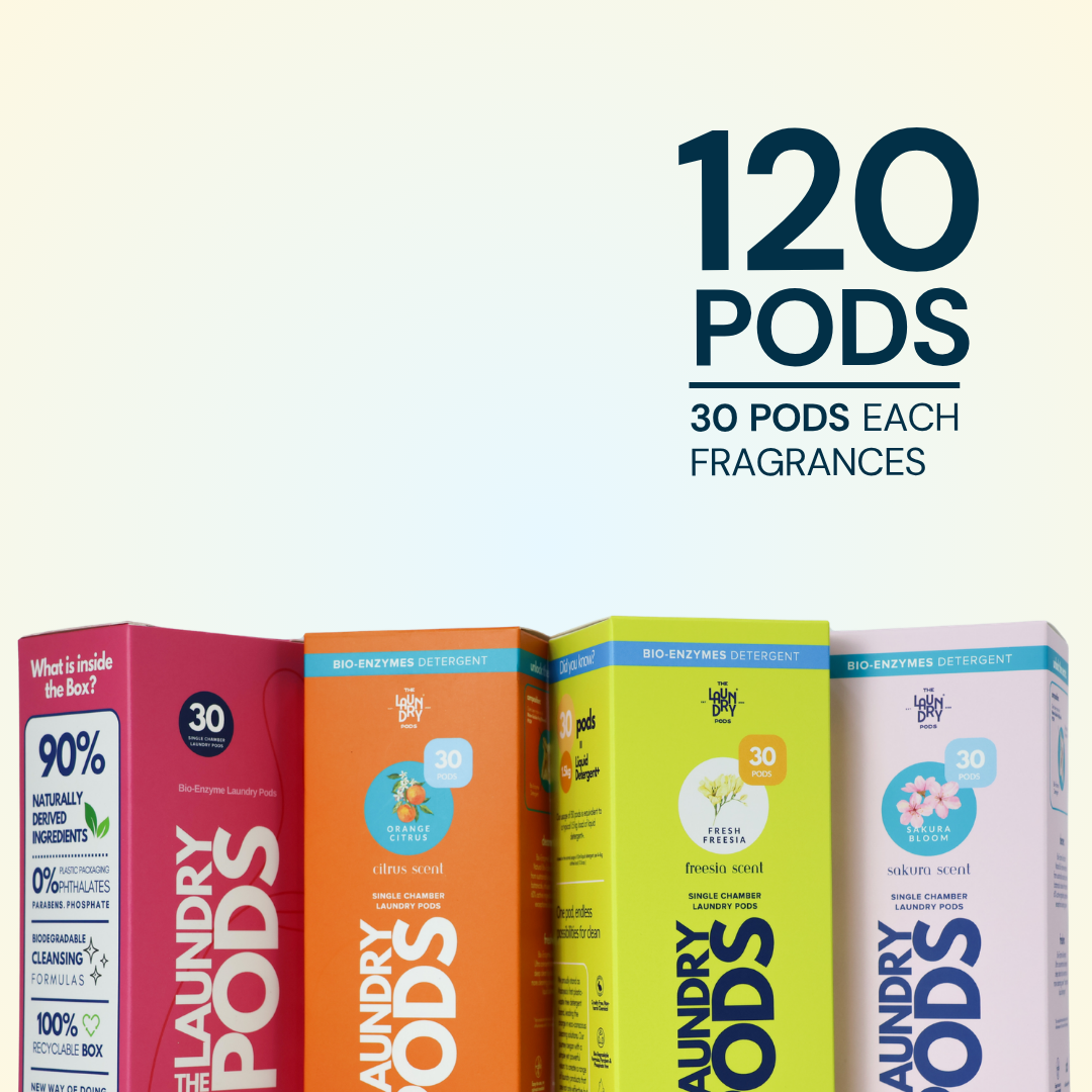 Signature 4 Fragrances Sets | Bio-Degradable Single-Chamber Pods | 120 Pods