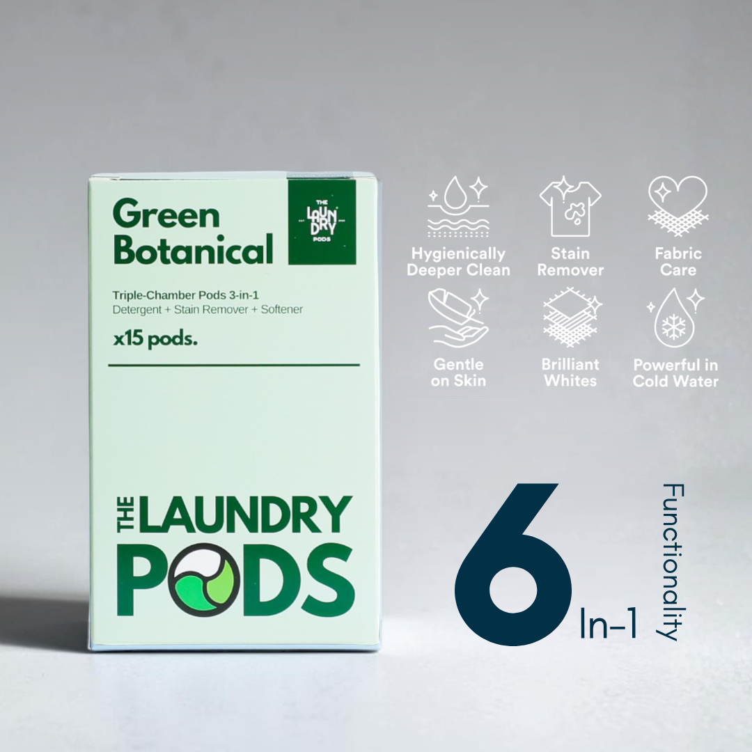 Green Botanical | Bio-Degradable Triple-Chamber Pods | 15 Pods