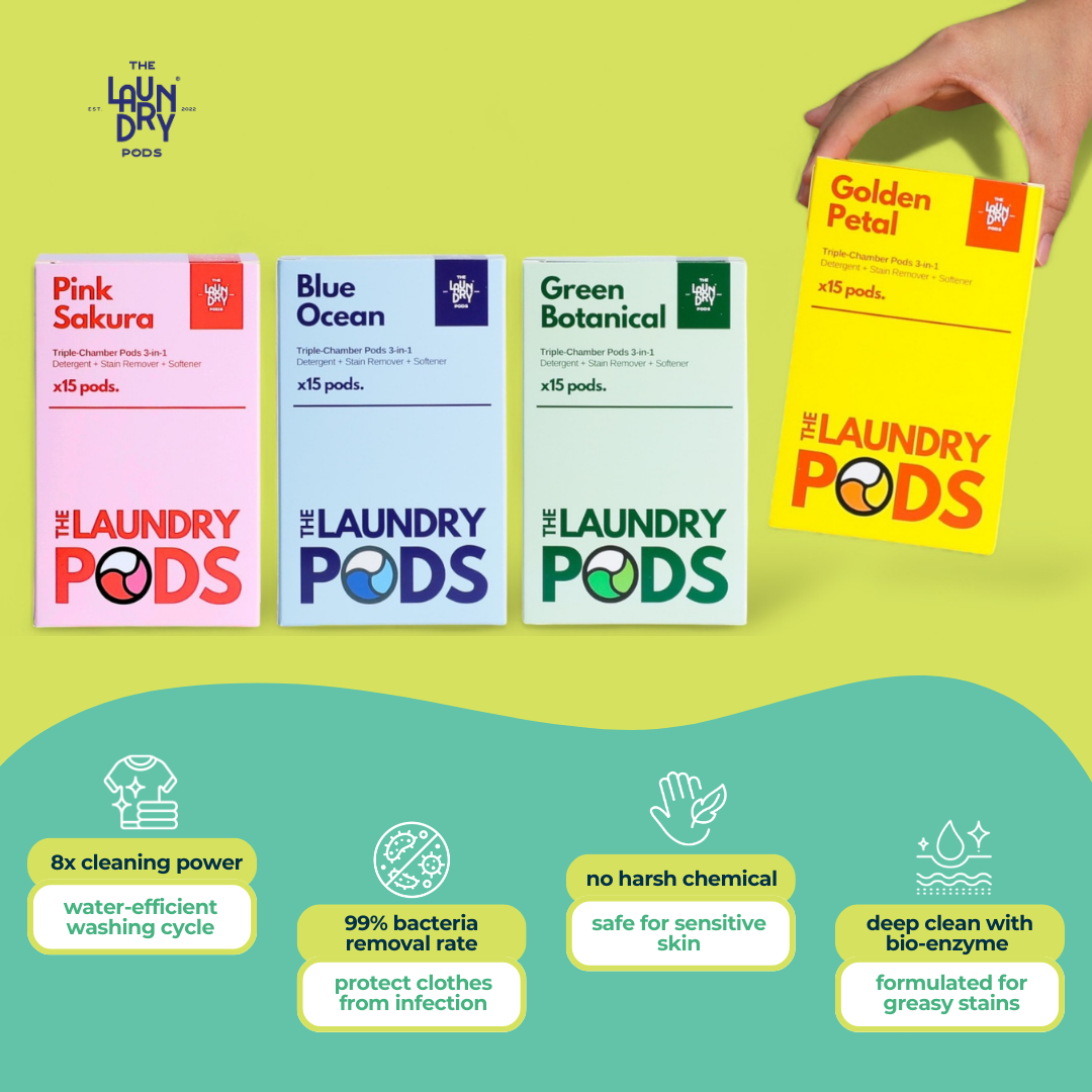 15% off Subs Plan - 15pcs Biodegradable Laundry Pods | by The Laundry Pods