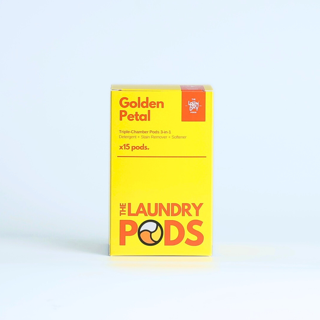 Golden Petals | 15pcs Biodegradable Laundry Pods | by The Laundry Pods