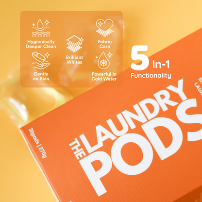 Orange Citrus | Bio-Degradable Single-Chamber Laundry Pods