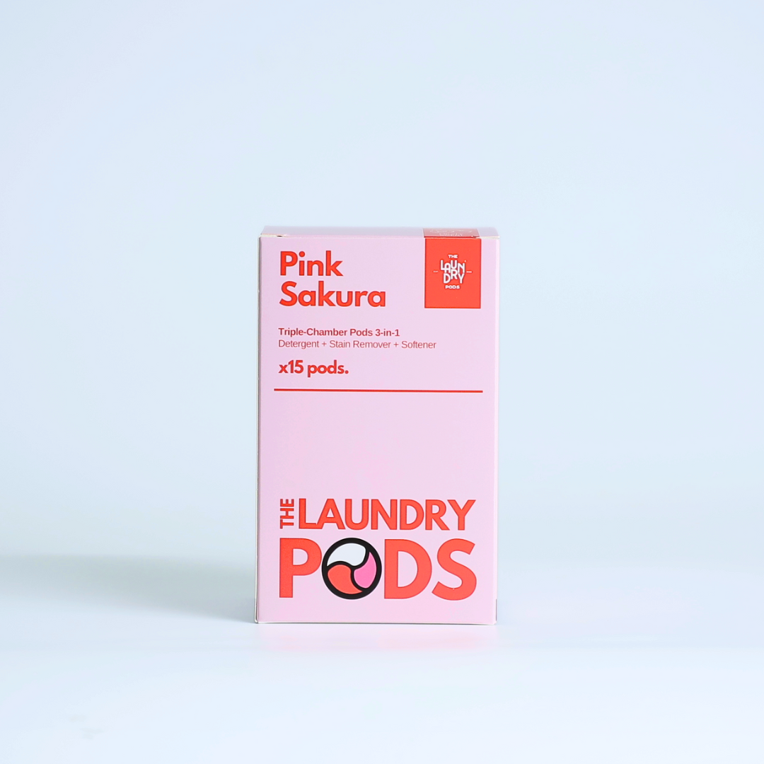 Pink Sakura | 15pcs Biodegradable Laundry Pods | by The Laundry Pods