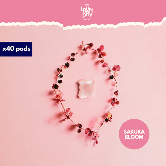 Sakura Bloom | Bulk Pack | 40pcs Biodegradable Laundry Pods | by The Laundry Pods