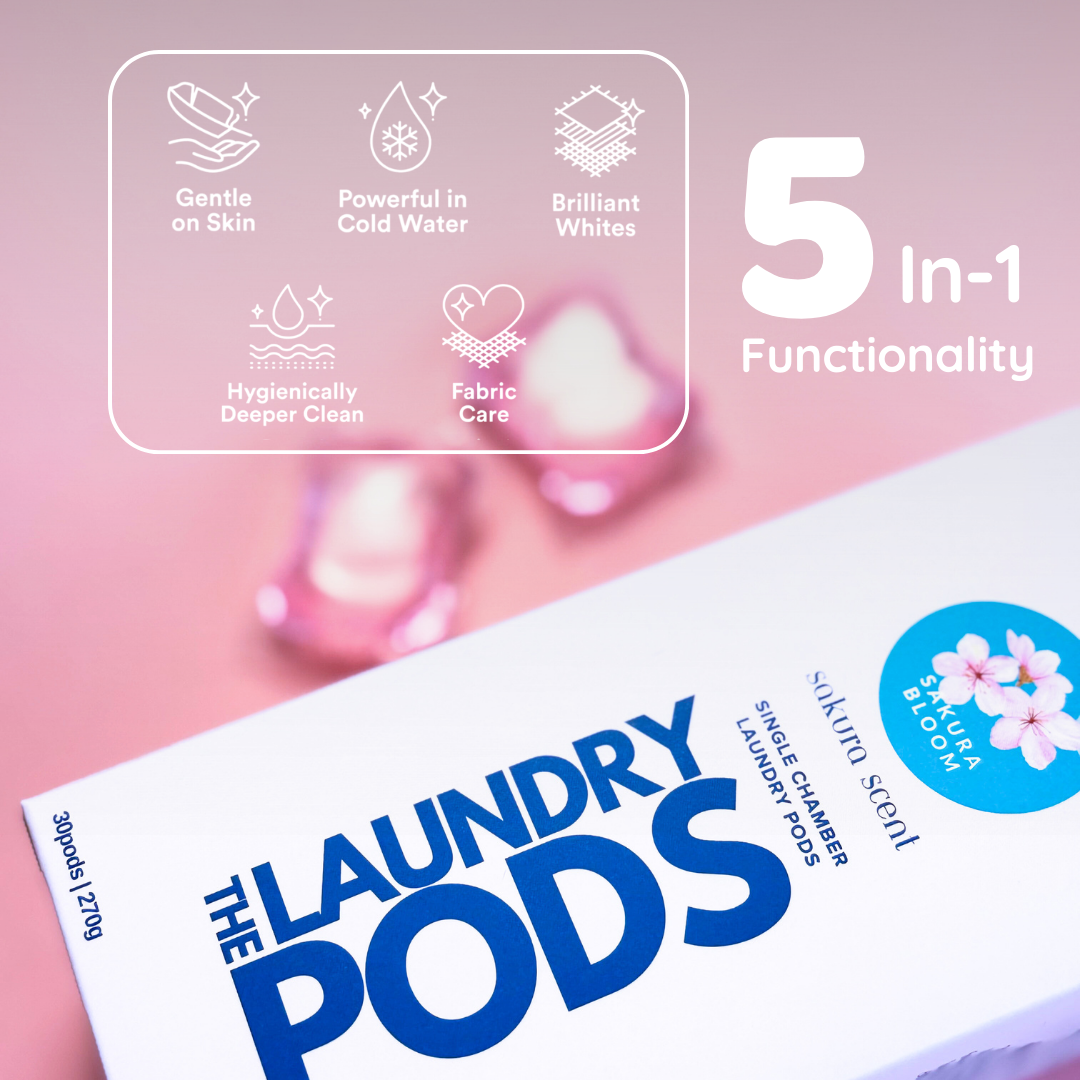 Sakura Bloom | Bio-Degradable Single-Chamber Laundry Pods