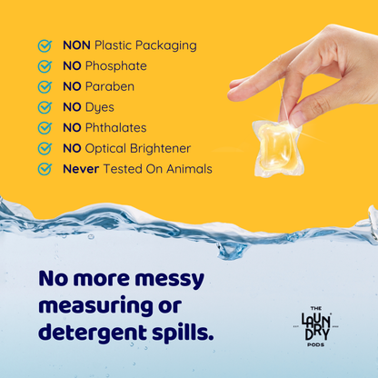Orange Citrus | Bio-Degradable Single-Chamber Laundry Pods