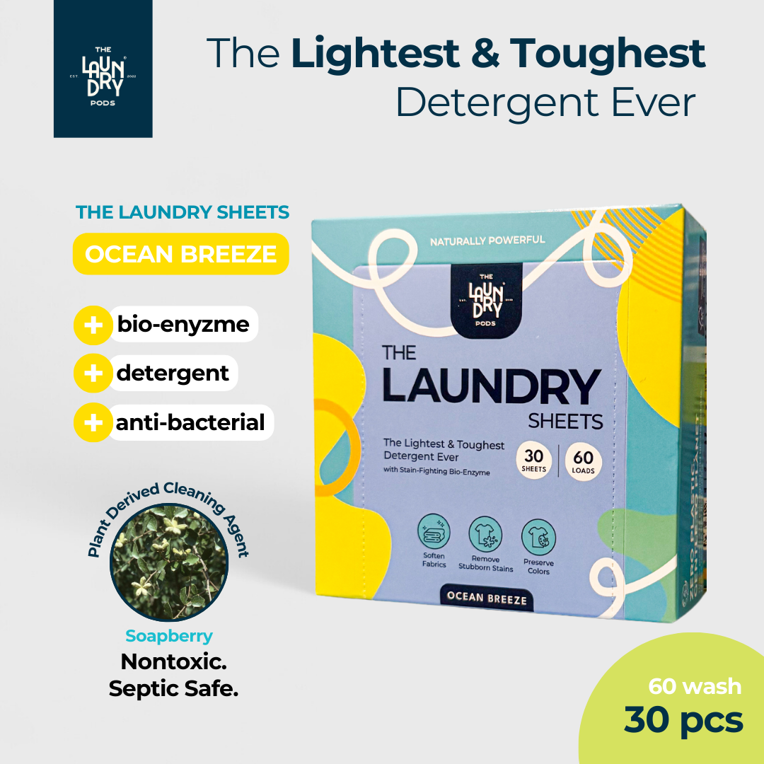 The Laundry Sheets | Bio-degradable Laundry Sheets | 30 pcs with 60 wash