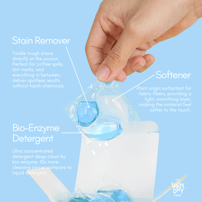 Frost Blossom | 15pcs Biodegradable Laundry Pods | by The Laundry Pods
