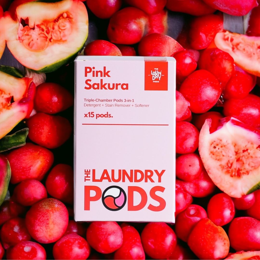 Pink Sakura | 15pcs Biodegradable Laundry Pods | by The Laundry Pods