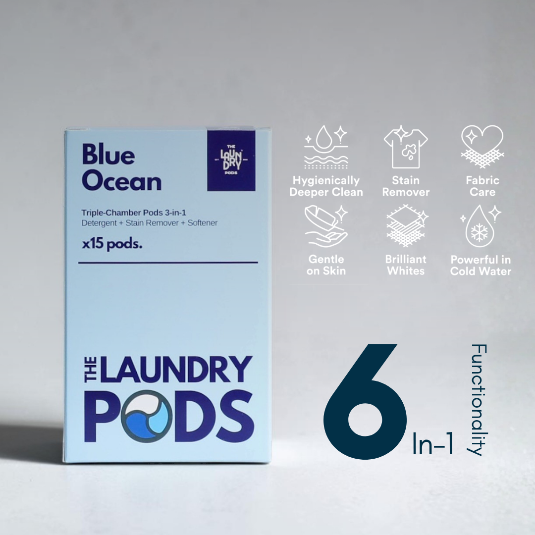 Blue Ocean | Bio-Degradable Triple-Chamber Pods | 15 Pods
