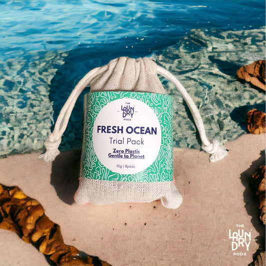 Fresh Ocean Trial Pack | 8 pcs Biodegradable Laundry Pods | by The Laundry Pods
