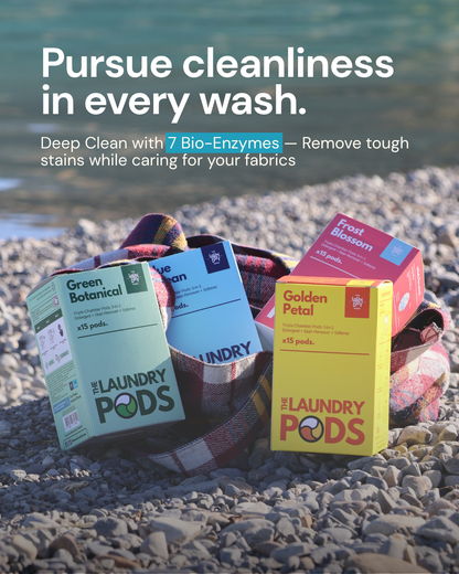 Deep Care | Bio-Degradable Triple-Chamber Pods | The Laundry Pods