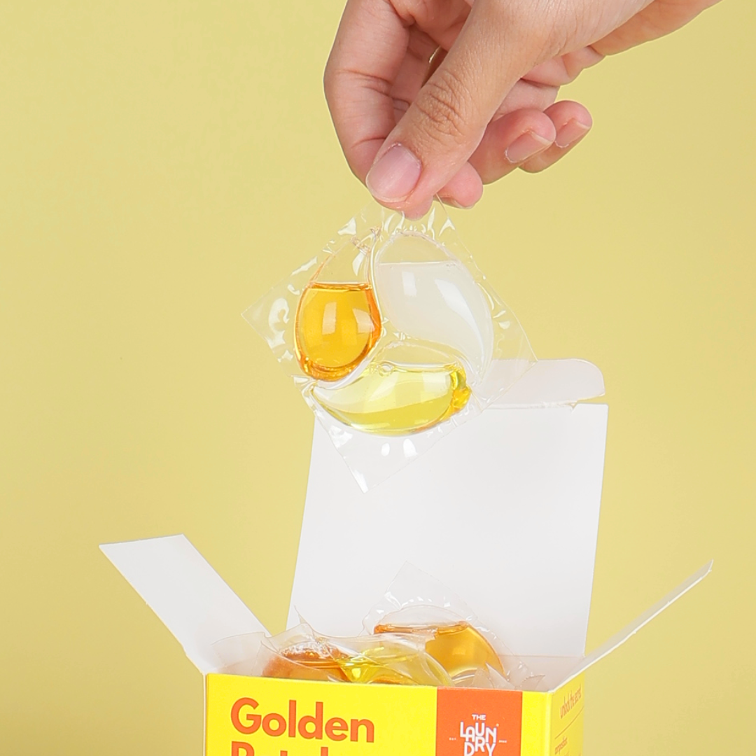 Golden Petals | 15pcs Biodegradable Laundry Pods | by The Laundry Pods