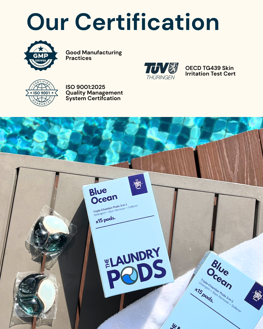 Deep Care | Bio-Degradable Triple-Chamber Pods | The Laundry Pods