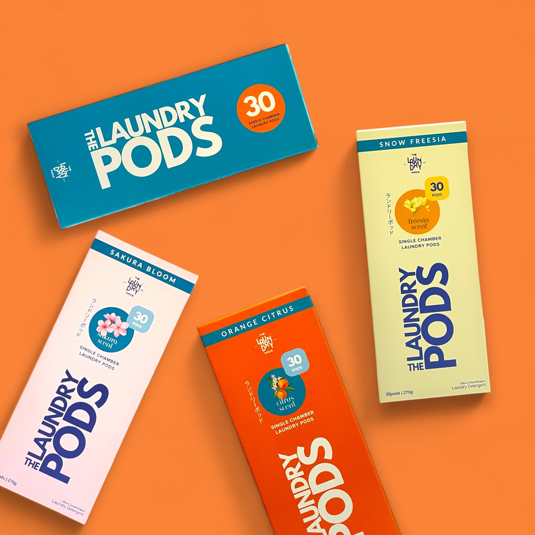 Bundle Deal (4 boxes) | 120pcs Biodegradable Single Chamber Laundry Pods | by The Laundry Pods